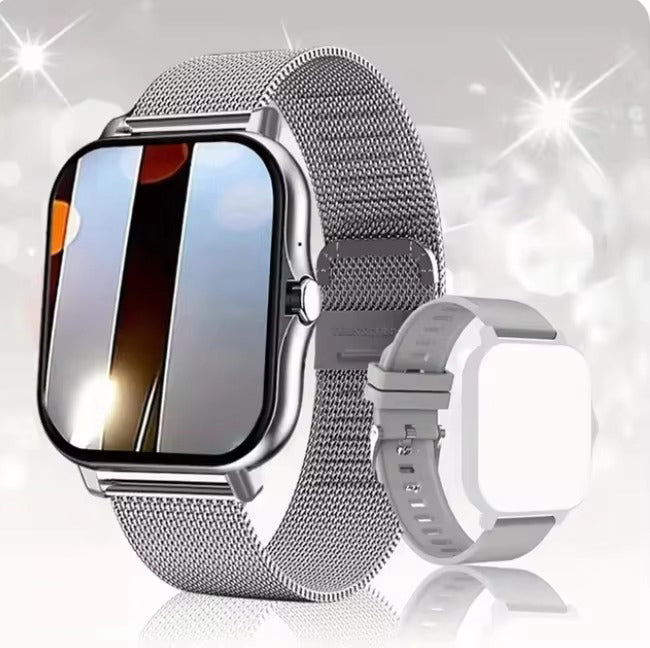 Luxury Bluetooth Smart Watch for Android iOS – 1.83" Touchscreen, Call & Message Alerts, Heart Rate & Sleep Monitor, Fitness Tracker, Stylish Gift for Men & Women