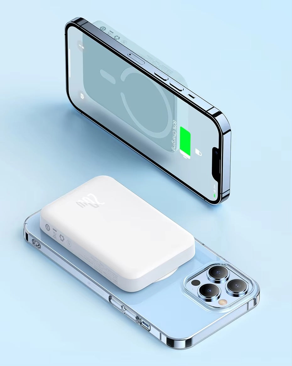 Premium, Magnetic Wireless Power Bank, 10000mAh – Mini Fast Charging Battery Pack with Auto-Wake, for iPhone