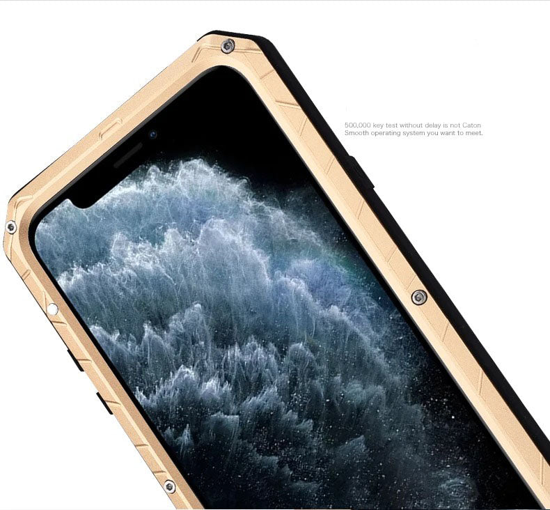 Luxury Apple iPhone Case, MagSafe Compatible, Camera Lens & Screen Protection, Ultra Thin, Shockproof, Magnetic Full All Around Cover – Aluminum Metal & Silicone Case with Dirt-Resistant Shockproof Design