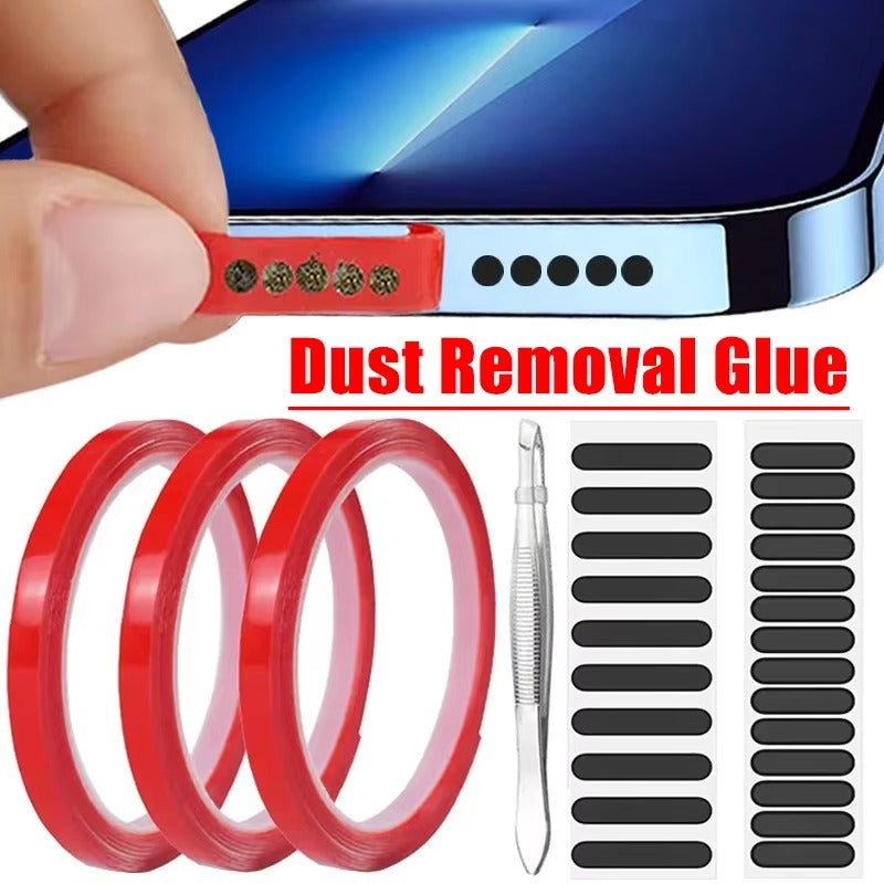 High Quality Speaker Dust Cleaning Glue for iPhone Universal Dust Removal Gel Sticker Kit for Phone Speaker and Charging Port