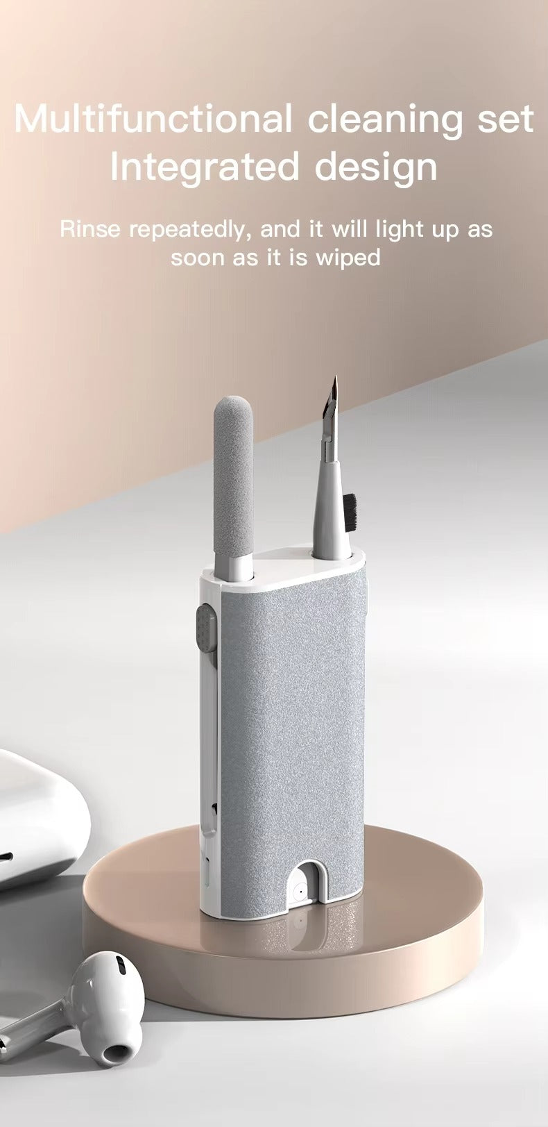 Premium, 5-in-1 Headphone Cleaner Kit with Brush, Cleaning Pen for AirPods Pro, 3, 2, 1 – Screen Cleaning Tools for Phone