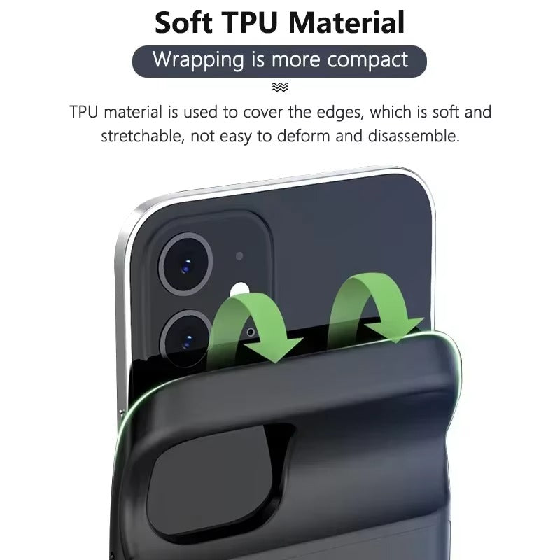 Robust Apple iPhone Case MagSafe Compatible, Camera Lens & Screen Protection, Ultra Thin Shockproof Magnetic Full All Around Protection Cover with 10000mAh Battery Charger