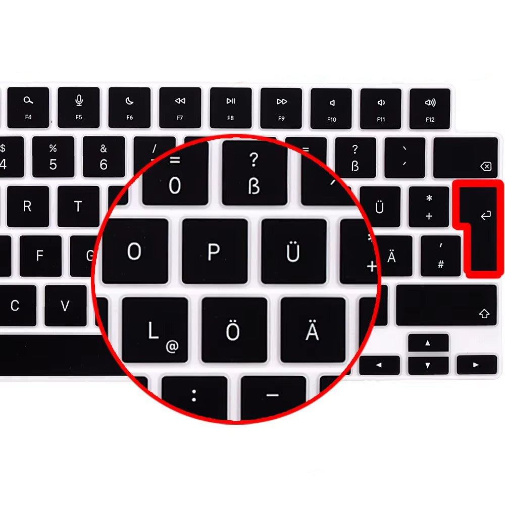 Premium Keyboard Cover for MacBook Air and Pro – Soft Touch Silicone Skin for 12, 13, 13.6, 15, 16 Inch Laptops, Compatible with UK/US Layout, M2/M3 Chip