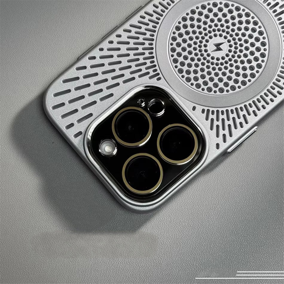 Premium Apple iPhone Case, MagSafe Compatible, Camera Lens & Screen Protection, Ultra Thin, Shockproof, Magnetic Full All Around Cover – Slim PC Case with Heat Dissipation, Wireless Charging & Titanium Lens Cover