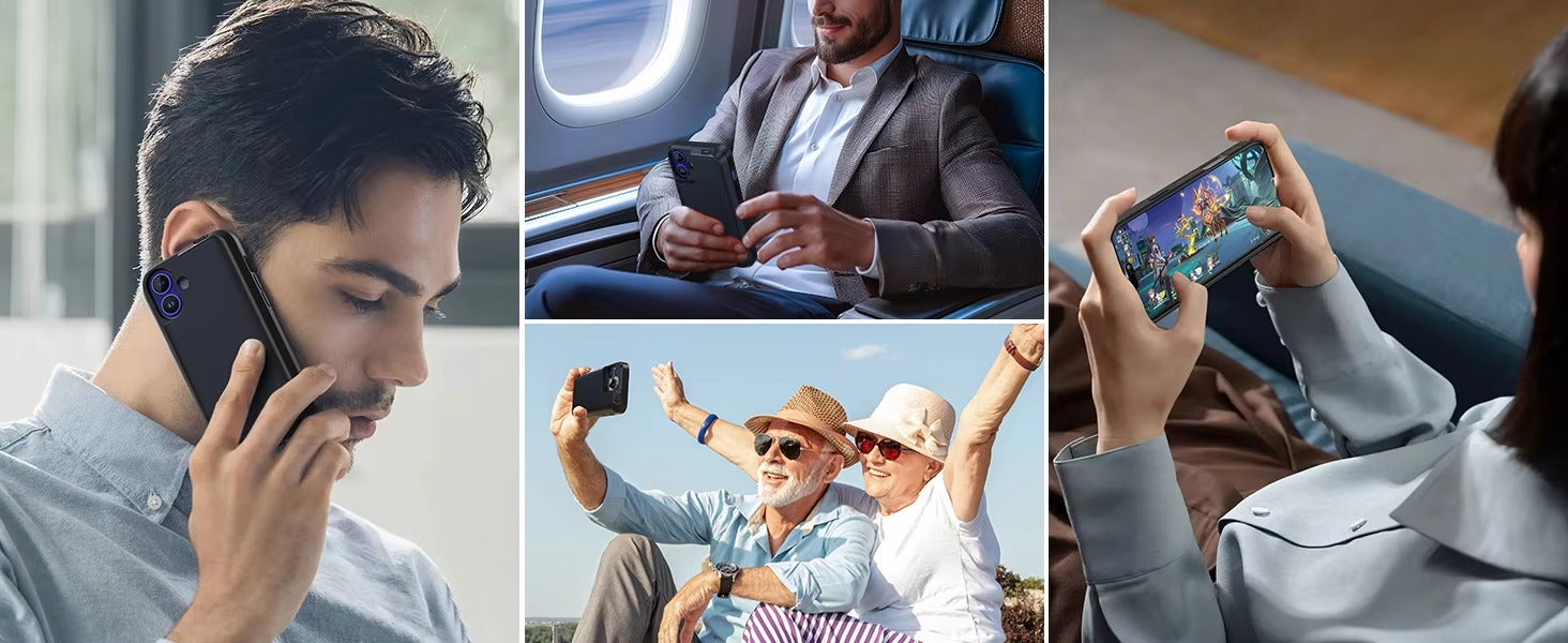 High Quality Apple iPhone Case MagSafe Compatible, Camera Lens & Screen Protection, Ultra Thin Shockproof Magnetic Full All Around Protection Cover with 8000mAh Battery Pack