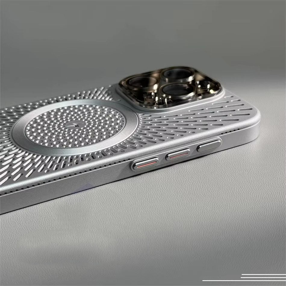 Premium Apple iPhone Case, MagSafe Compatible, Camera Lens & Screen Protection, Ultra Thin, Shockproof, Magnetic Full All Around Cover – Slim PC Case with Heat Dissipation, Wireless Charging & Titanium Lens Cover