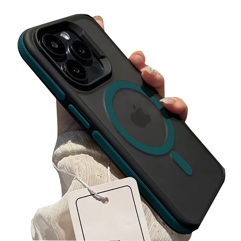 Luxury Apple iPhone Case Camera Lens & Screen Protection, Ultra Thin Shockproof Magnetic Full All Around Protection Cover 