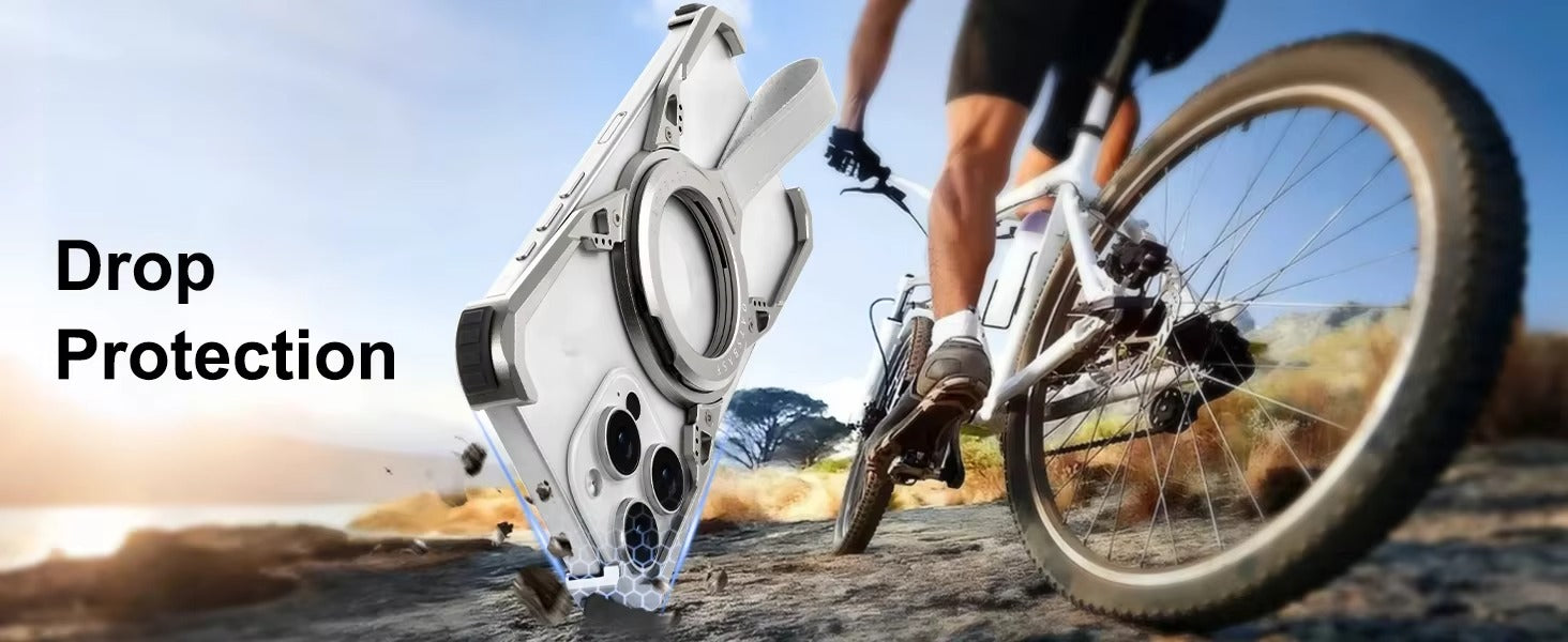 Premium Apple iPhone Case Camera Lens & Screen Protection, Ultra Thin Shockproof Magnetic Full All Around Protection Cover 