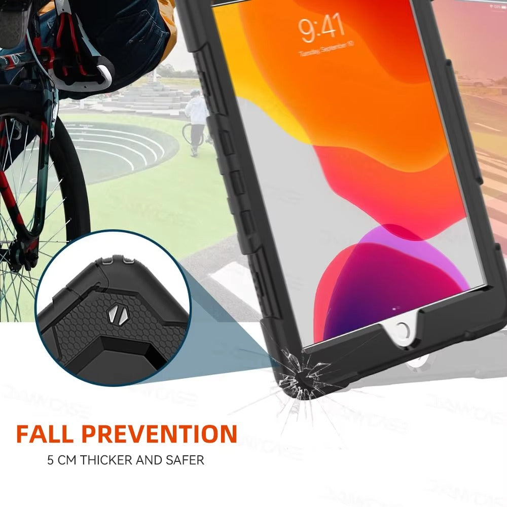 Rugged iPad Case – Shockproof Heavy Duty Protective Cover Compatible with 9.7", 10.2", 10.5", 10.9", 11", 12.9", 13" Tablets