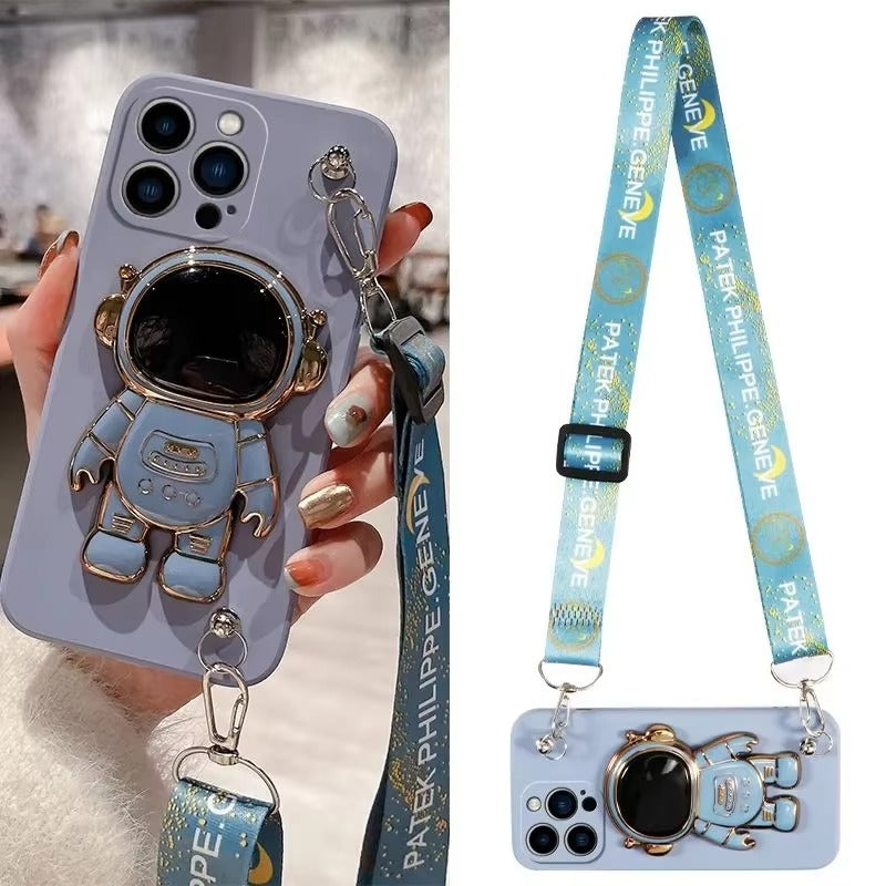 Luxury Astronaut Apple iPhone Case, MagSafe Compatible, Ultra Thin Magnetic Shockproof Full Protection Cover 