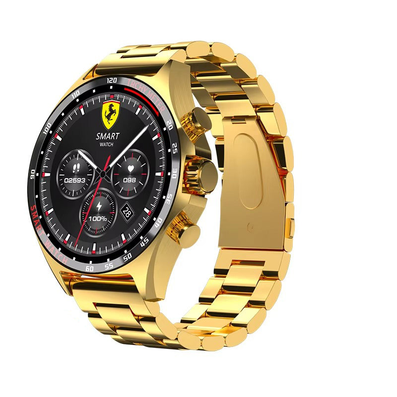 Robust Outdoor Smartwatch for iPhone – NFC Access Control, GPS Positioning, Compass, 400mAh Battery, IP68 Waterproof 