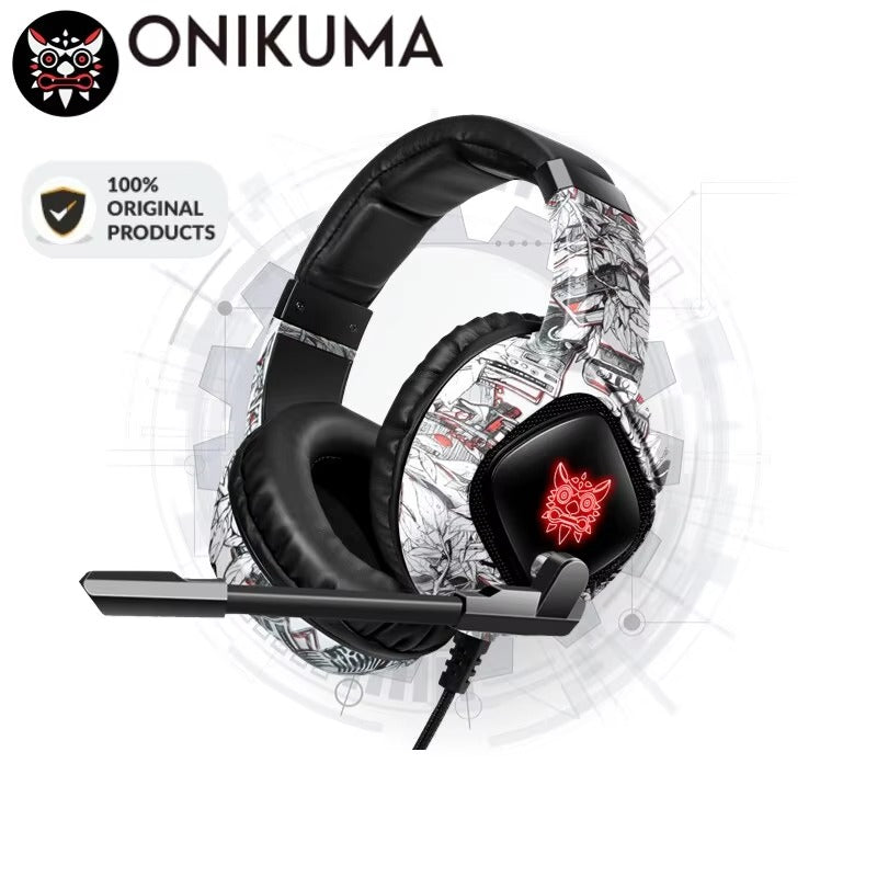 High Quality, Wired Gaming Headset with Microphone Stereo Over-Ear  with Clear Sound for Apple Devices and Gaming Consoles