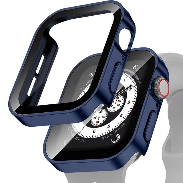 High Quality Tempered Glass Case for Apple Watch – Full Coverage Display Protector Film for 40mm to 45mm Smartwatches