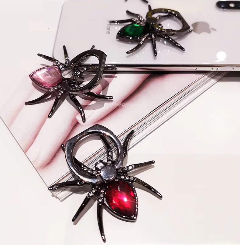 Luxury, Diamond Shiny Gems, Metal Phone Ring Holder – Rotatable, 360° Grip Stand Mount for Apple iPhone