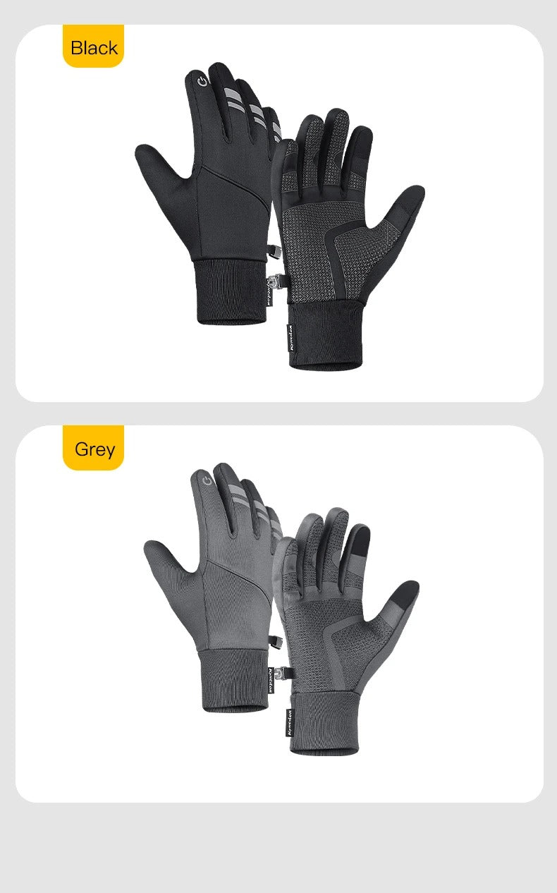 High Performance Winter Cycling Gloves – Waterproof Touchscreen Thermal Gloves, Windproof, Anti-Slip Grip, 3M Insulated, Unisex Sports Riding Gloves S-XL
