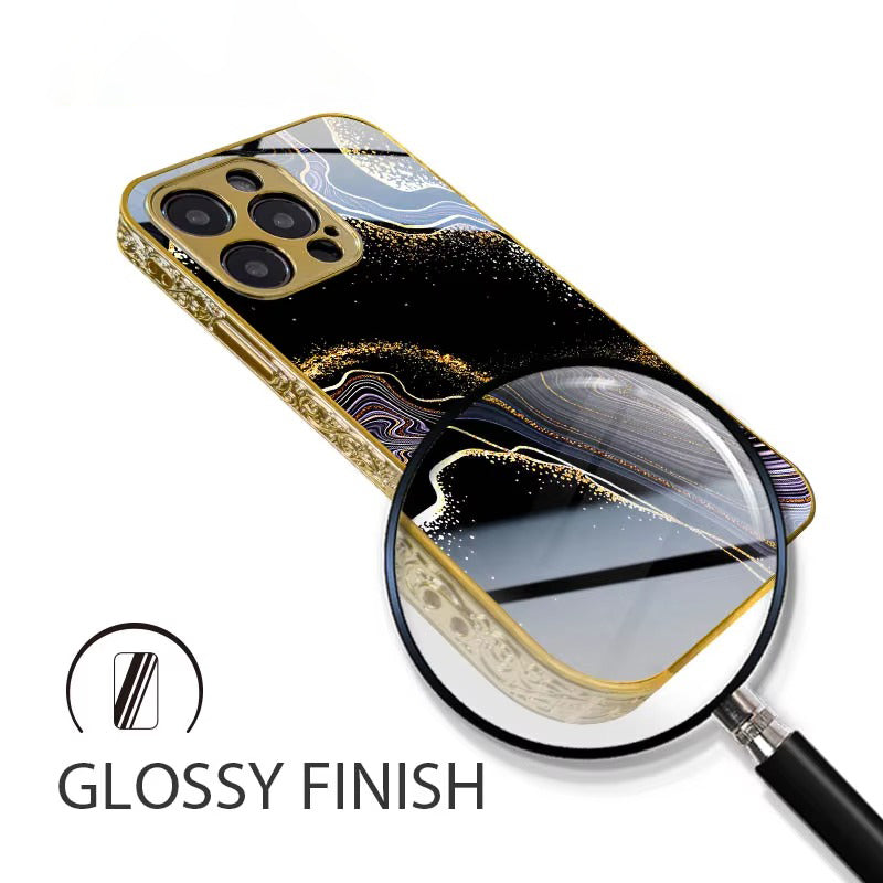 Premium Double Glass Apple iPhone Case, MagSafe Compatible, Ultra Thin Magnetic Shockproof Full Protection 