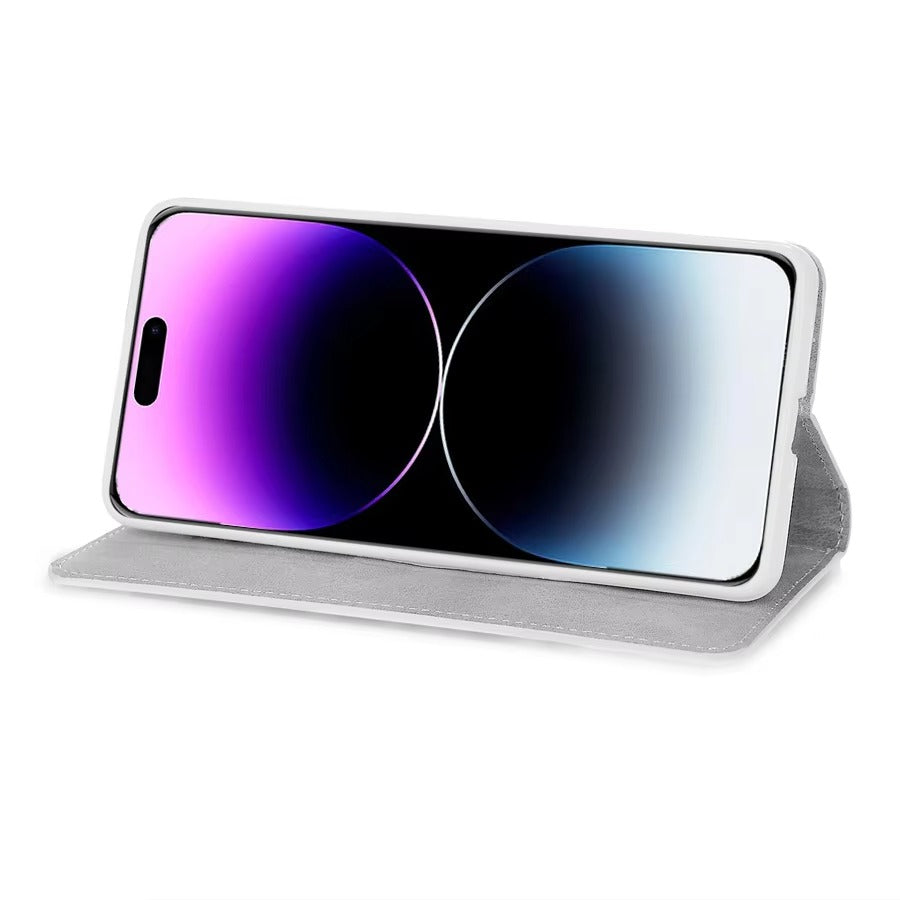 Luxury Apple iPhone Case, MagSafe Compatible, Camera Lens and Screen Protection, Ultra Thin, Shockproof, Magnetic, Full All Around Protection, Glitter Wallet Strap Cover