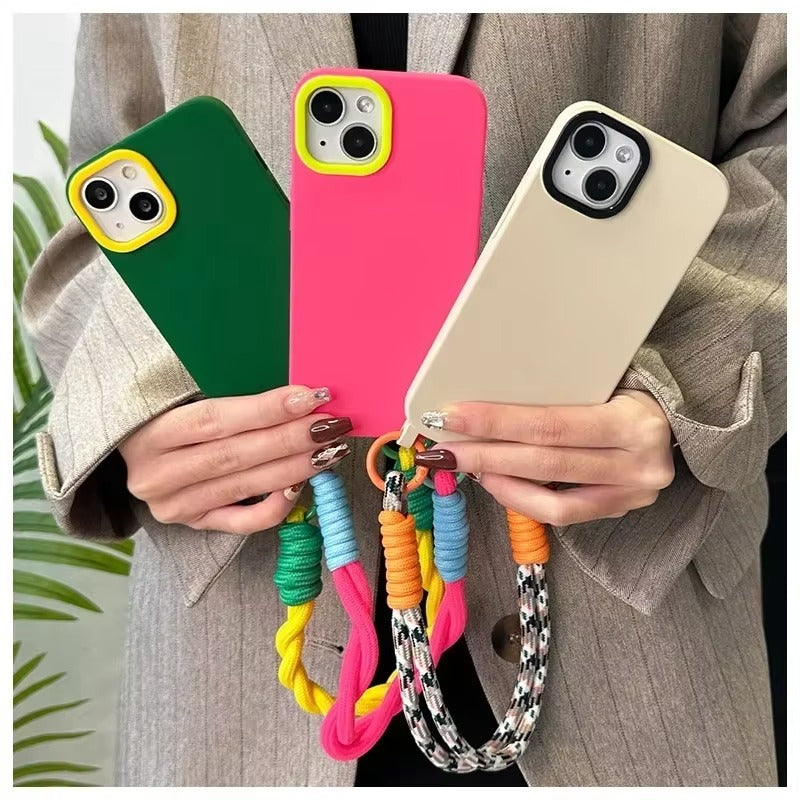 Premium Apple iPhone Case, MagSafe Compatible, Camera Lens & Screen Protection, Ultra Thin, Shockproof, Magnetic Full All Around Cover – Drawstring Wrist Strap Case with All-Inclusive Protective Design