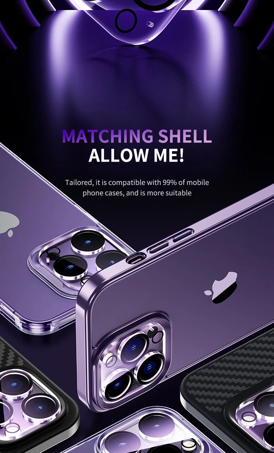 Ultra Thin Camera Lens Protector for iPhone – 4PCS Full Coverage Tempered Glass, Anti-Scratch, Dust-Free, Anti-Fingerprint, HD Clarity, Strong Adhesion