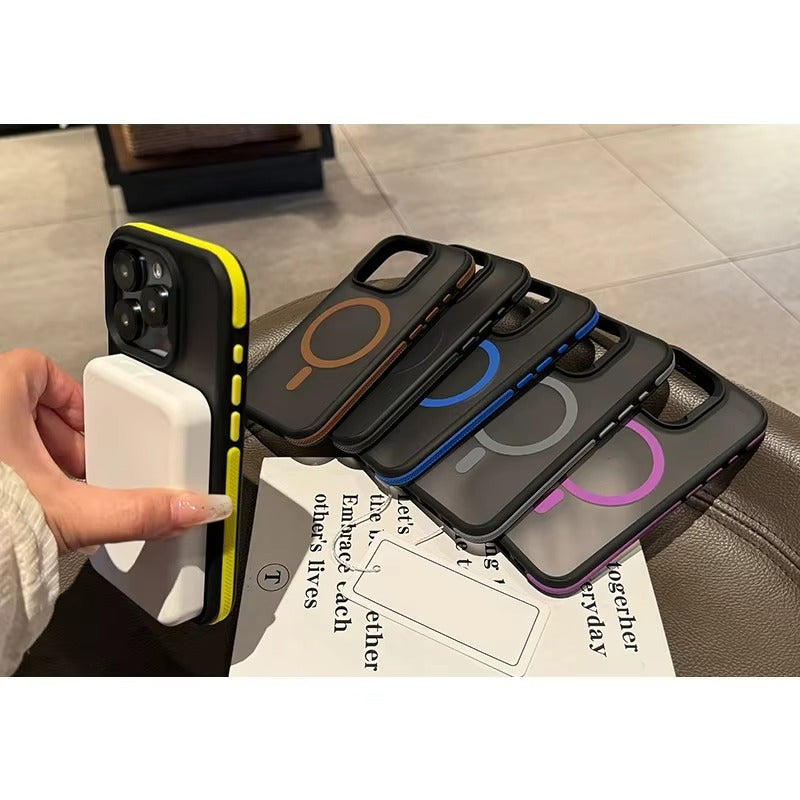 Luxury Apple iPhone Case Camera Lens & Screen Protection, Ultra Thin Shockproof Magnetic Full All Around Protection Cover 