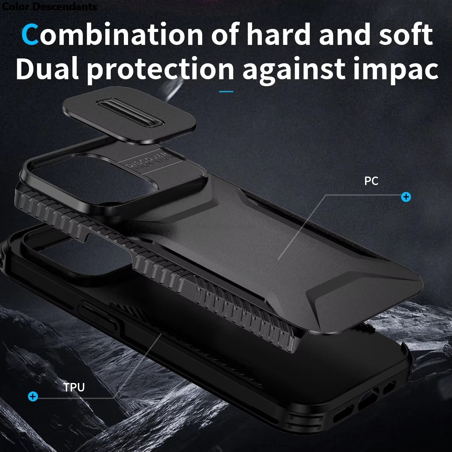 Robust Apple iPhone Case MagSafe Compatible, Camera Lens & Screen Protection, Cover with Slide Lens Armor Shell