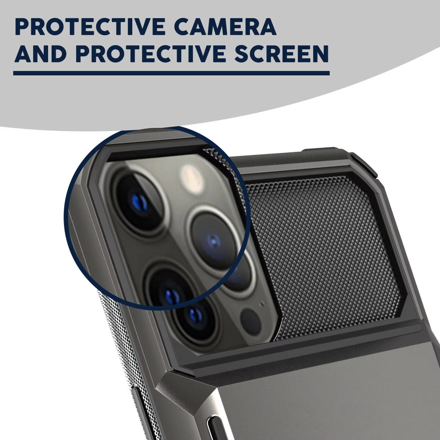 Robust Apple iPhone Case, MagSafe Compatible, Camera Lens and Screen Protection, Ultra Thin, Shockproof, Magnetic, Full All Around Protection, Hidden Wallet Card Cover