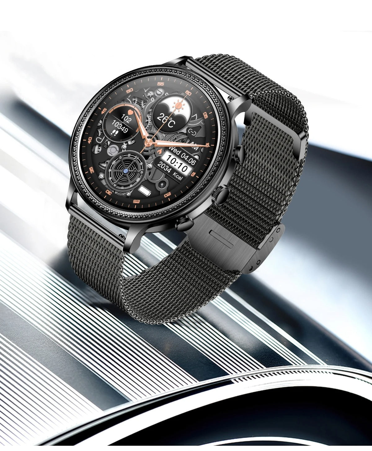 Luxury Women's Smartwatch with Bluetooth Calling – 1.39" HD Display, Heart Rate & SpO2 Monitor, Sleep Tracking, Menstrual Reminder, Fitness Watch Waterproof