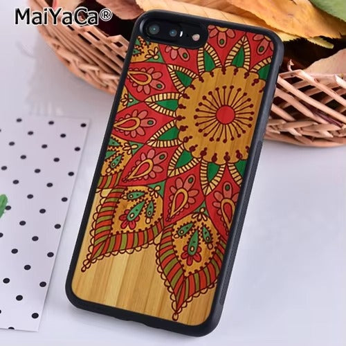 Luxury Apple iPhone Case, MagSafe Compatible, Camera Lens Protection, Magnetic, Full All Around Protection, Bamboo Wood Cover