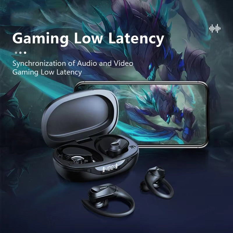 Premium Bluetooth 5.3 Wireless Earbuds for iPhone – TWS Sport with Stereo Sound, Noise Reduction, and Low-Latency Gaming Mode