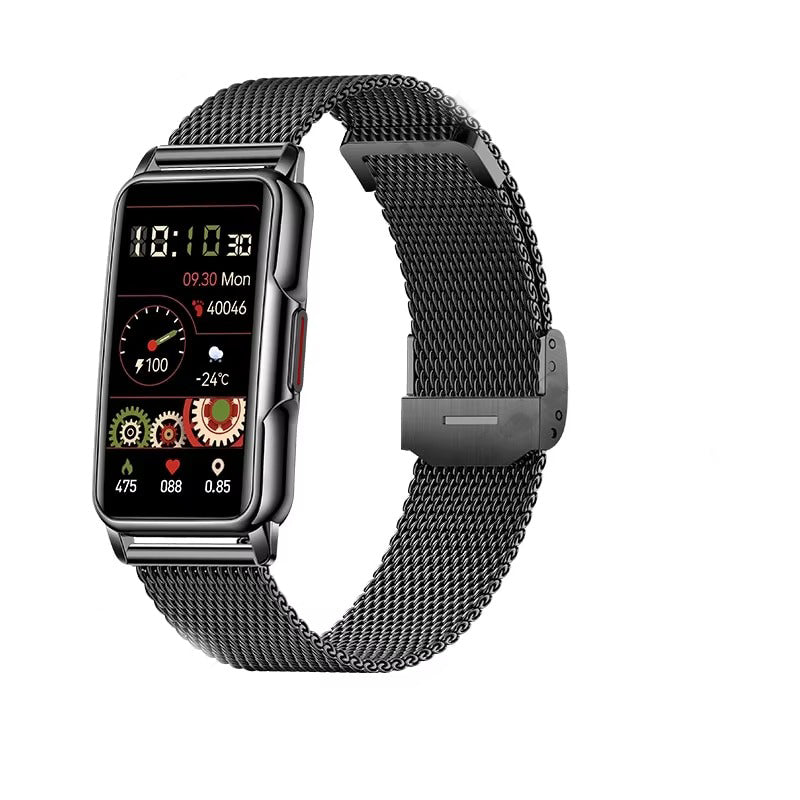 Luxury Smartwatch for Women with Bluetooth Calling – Full Touchscreen Fitness Tracker for iPhone, IP67 Waterproof, Heart Rate 