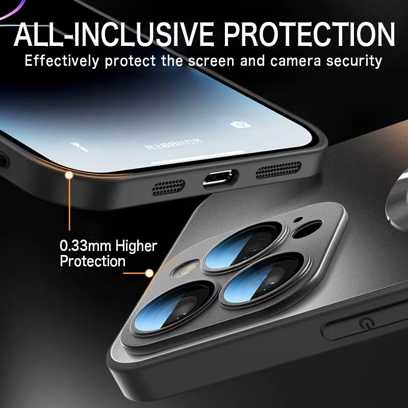 Premium Apple iPhone Case Camera Lens & Screen Protection, Ultra Thin Shockproof Magnetic Full All Around Protection Cover 