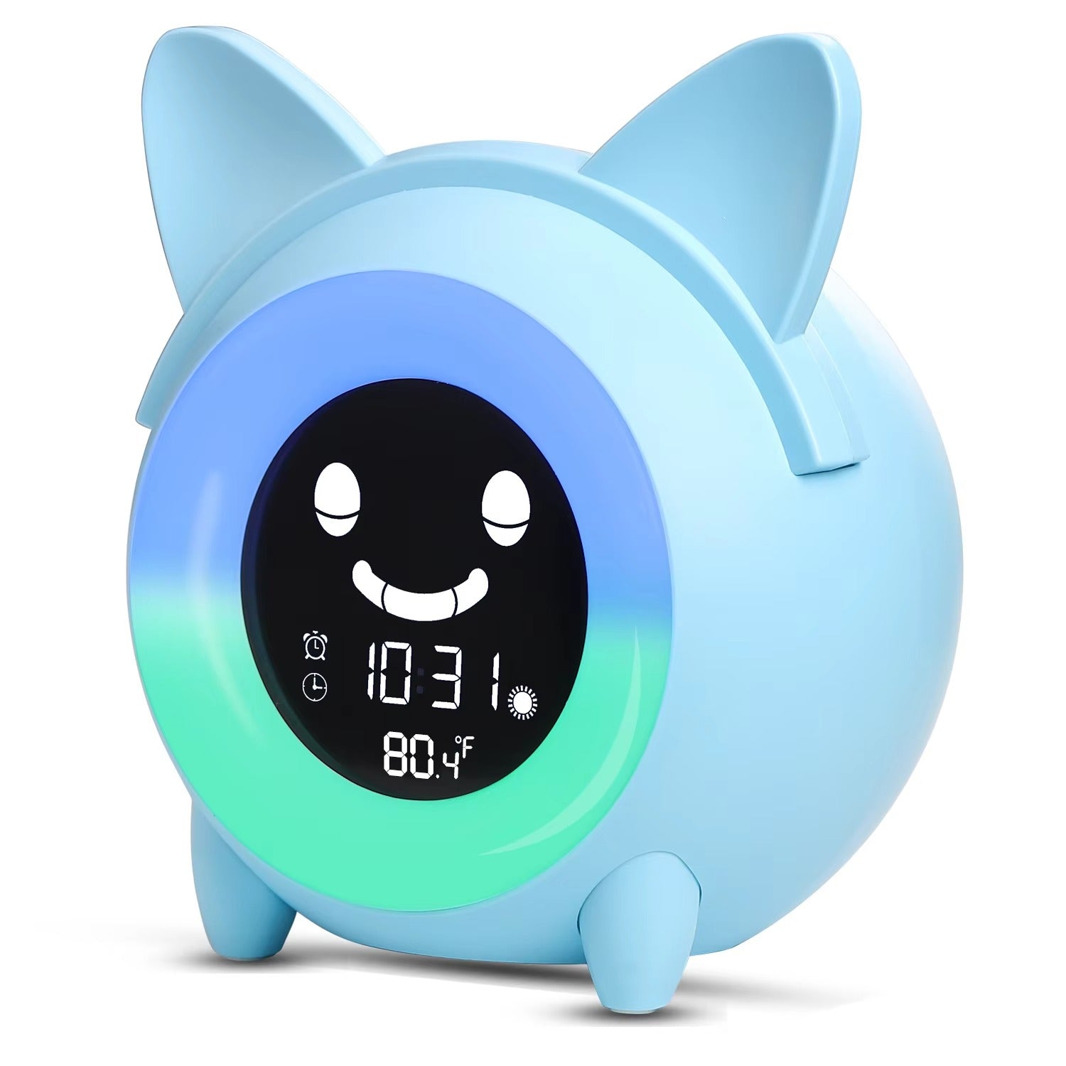 Premium Kids Sleep Training Alarm Clock – Cute Animal Digital Wake Up Night Light with Snooze, Color Changing, Music, Temperature Display