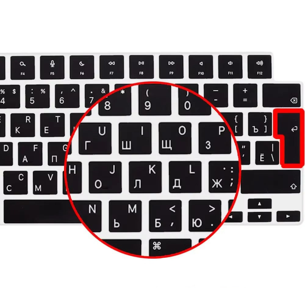 Premium Keyboard Cover for MacBook Air and Pro – Soft Touch Silicone Skin for 12, 13, 13.6, 15, 16 Inch Laptops, Compatible with UK/US Layout, M2/M3 Chip