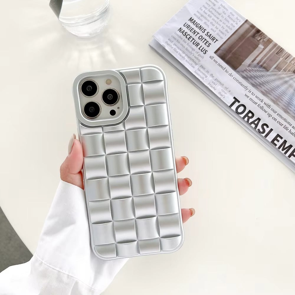 Premium Apple iPhone Case, MagSafe Compatible, Camera Lens & Screen Protection, Ultra Thin, Shockproof, Magnetic Full All Around Cover – 3D Weave Soft Liquid Silicone Case with Shockproof Back Shell Design