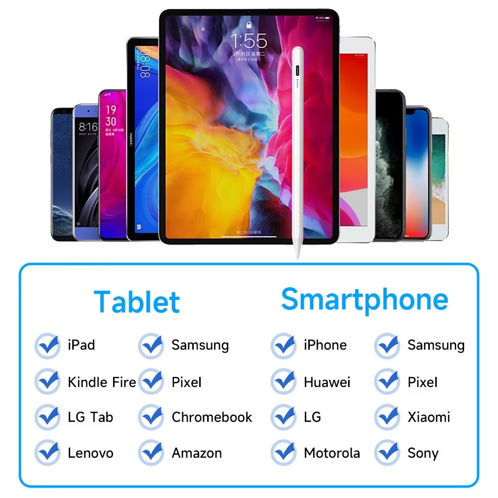 High Precision Stylus Pen for iPad & iPhone – Universal Touchscreen Drawing and Writing Pen Compatible with Apple Devices