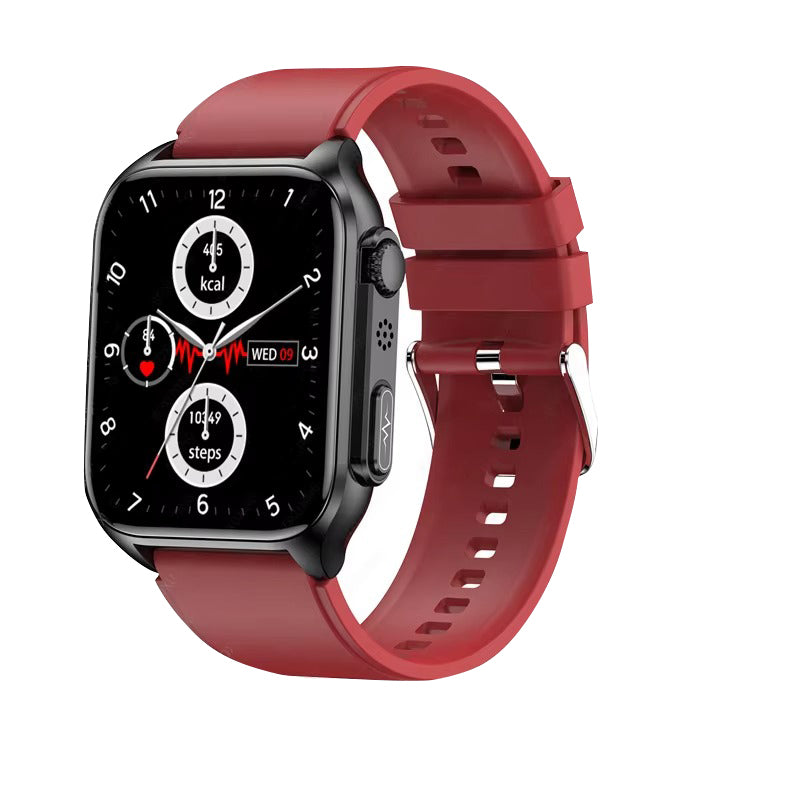 Premium Health Smartwatch for iPhone – Non-Invasive Blood Glucose Monitor with ECG+PPG, AI Voice Assistant, Bluetooth Calling