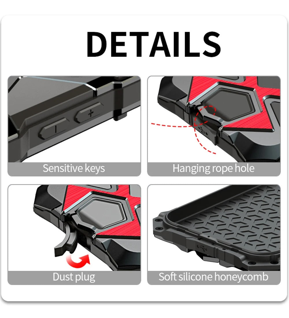 Robust Apple iPhone Case, MagSafe Compatible, Camera Lens & Screen Protection, Ultra Thin, Shockproof, Magnetic Full All Around Cover – 360° Full-Dome Armor Metal Case with Aluminum Bumper & Hybrid Rugged Protection