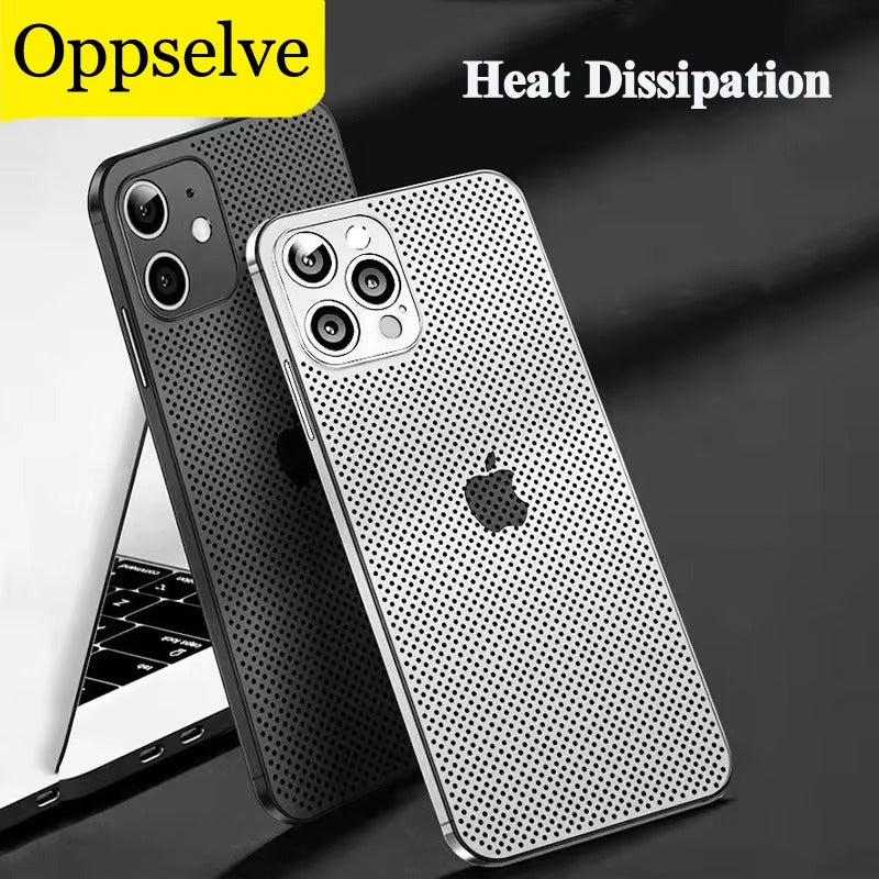 High Quality Apple iPhone Case, MagSafe Compatible, Camera Lens & Screen Protection, Ultra Thin, Shockproof, Magnetic Full All Around Cover – Breathable Cooling Case with Heat Dissipation & Plain Color PP Design