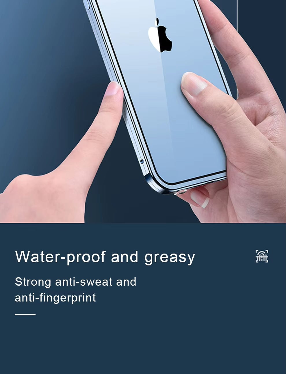 Luxury Apple iPhone Case Compatible, Camera Lens & Screen Protection, Ultra Thin Magnetic Full All Around Protection Cover 