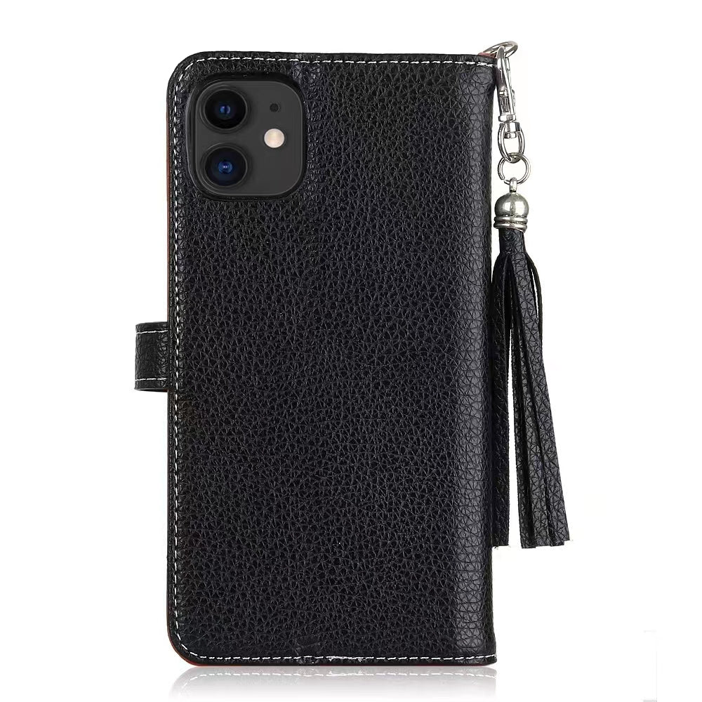 Luxury Wallet Flip Leather iPhone Case – Card Slot, Magnetic Closure,  Shockproof Protection, and Premium Design for iPhone
