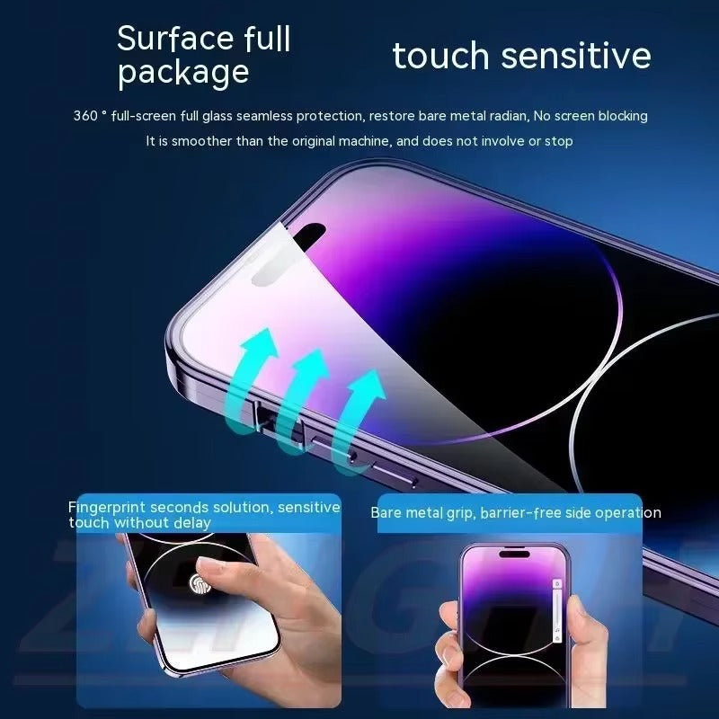 High Quality Apple iPhone Case MagSafe Compatible, Camera Lens & Screen Protection, Cover with Double Glass Window Design