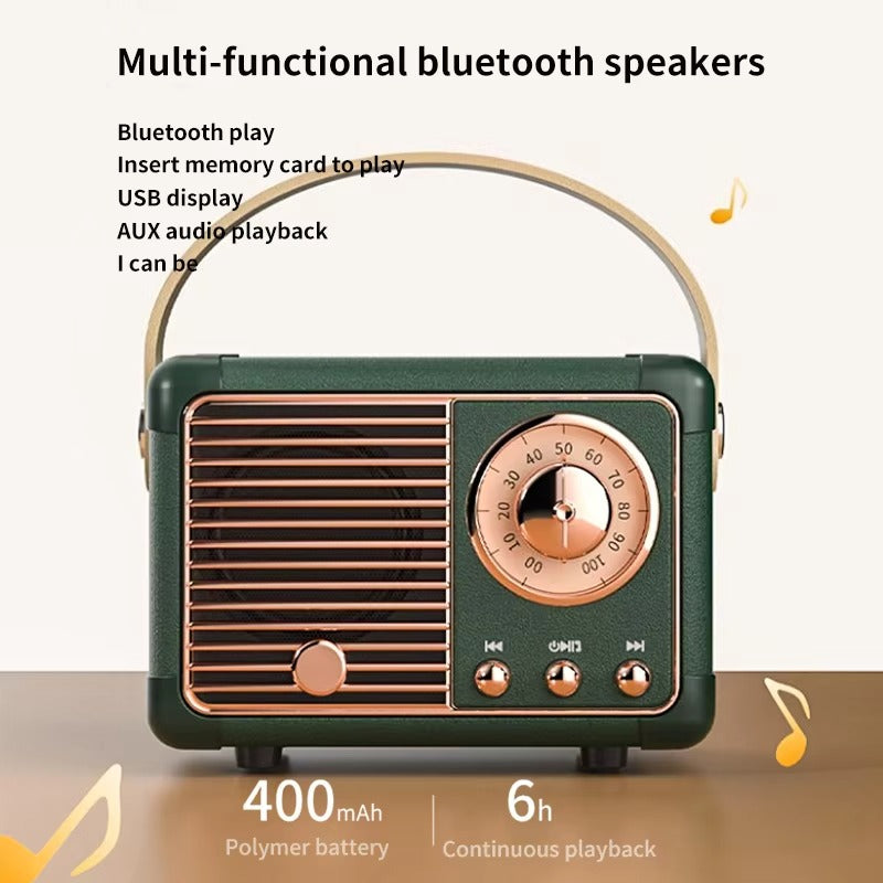 High Quality Portable Bluetooth Speaker for iPhone, Waterproof Wireless Subwoofer, Outdoor Loud Music Box with Deep Bass 