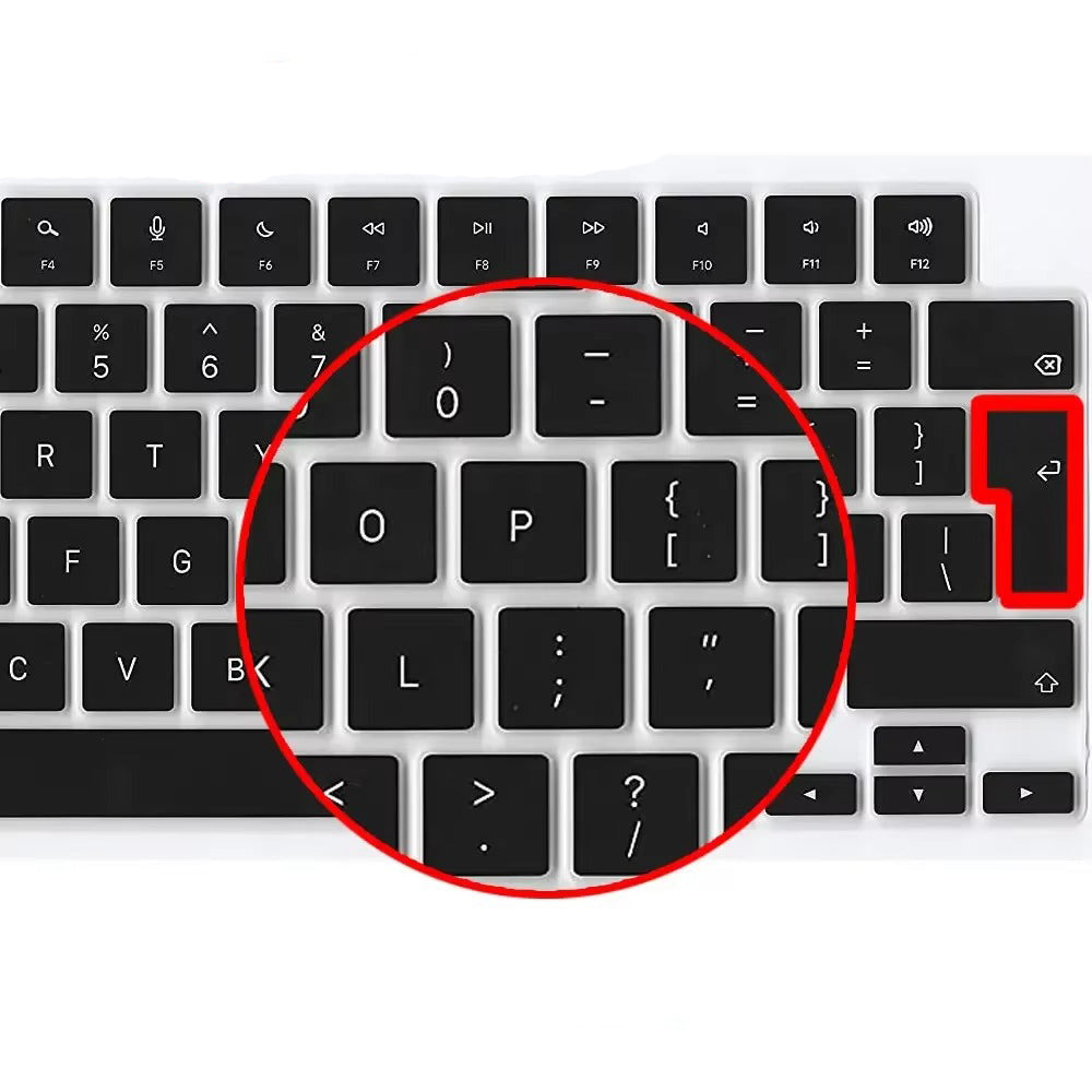 Premium Keyboard Cover for MacBook Air and Pro – Soft Touch Silicone Skin for 12, 13, 13.6, 15, 16 Inch Laptops, Compatible with UK/US Layout, M2/M3 Chip