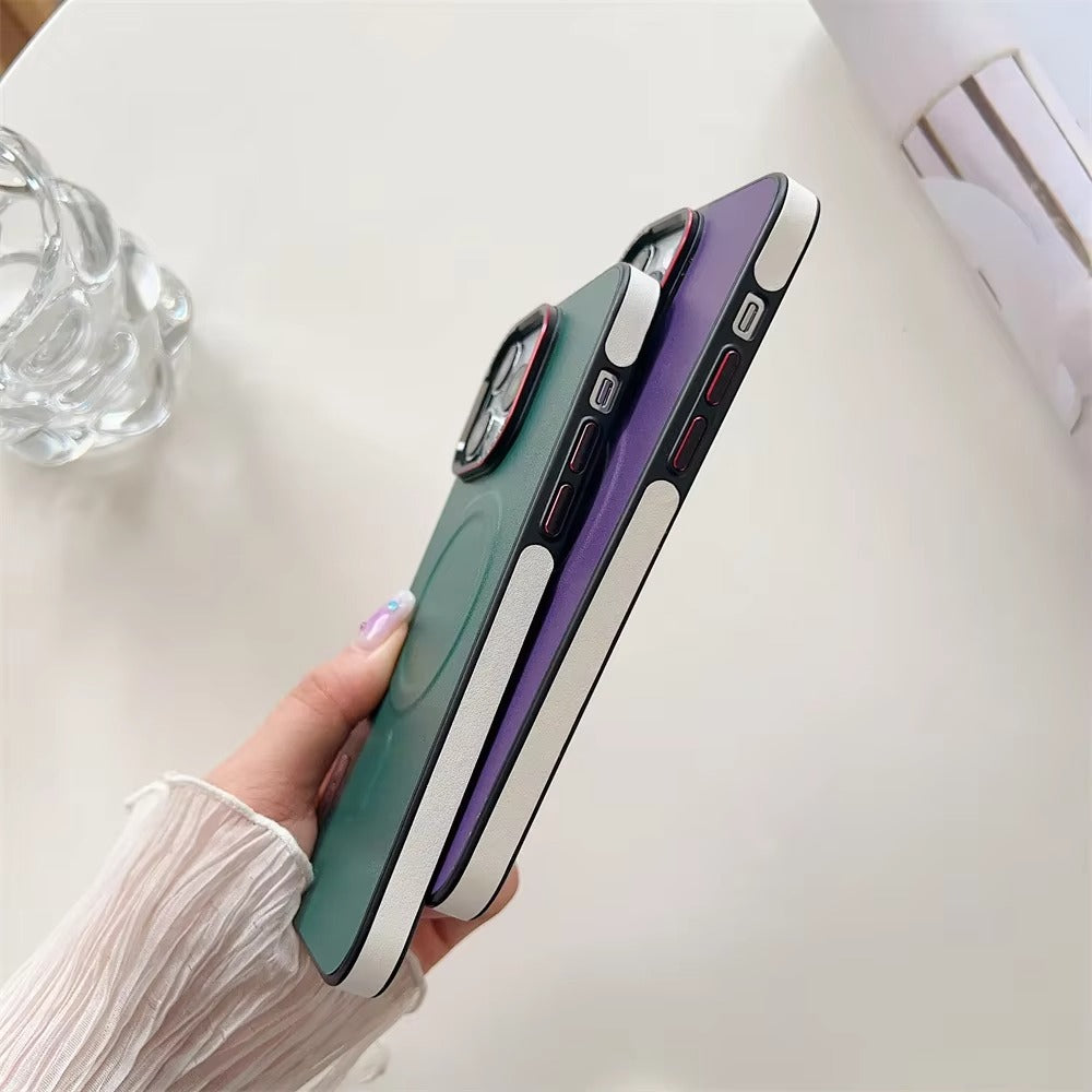 Luxury Apple iPhone Case Camera Lens & Screen Protection, Ultra Thin Shockproof Magnetic Full All Around Protection Cover 
