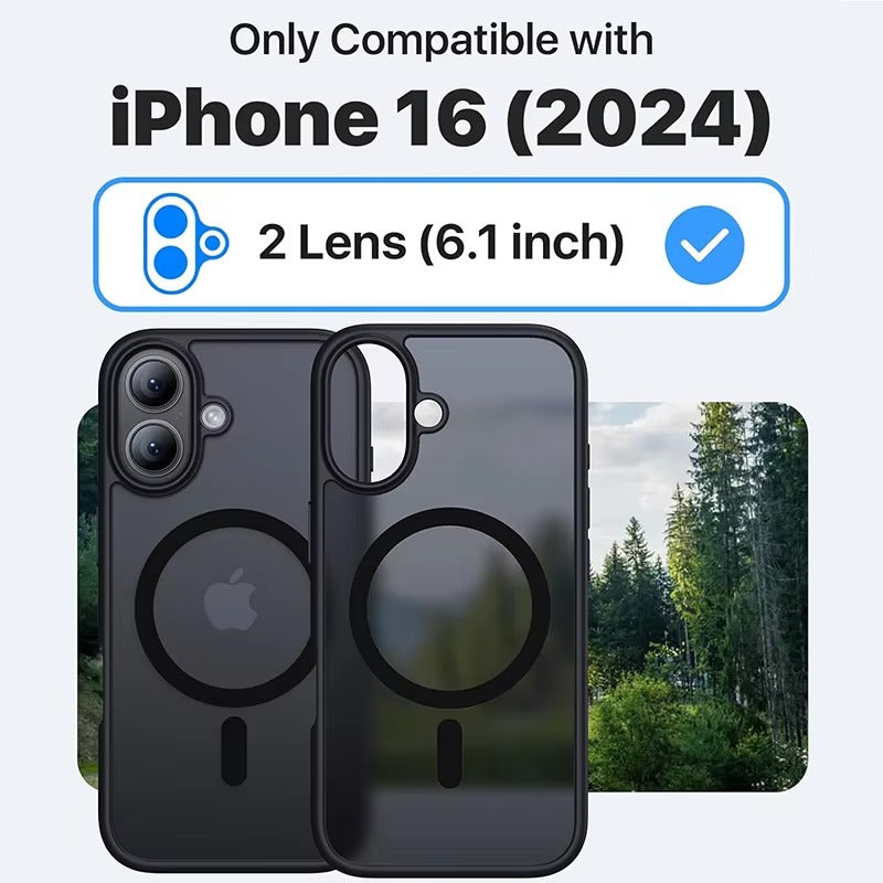 Luxury Apple iPhone Case Camera Lens & Screen Protection, Ultra Thin Shockproof Magnetic Full All Around Protection Cover