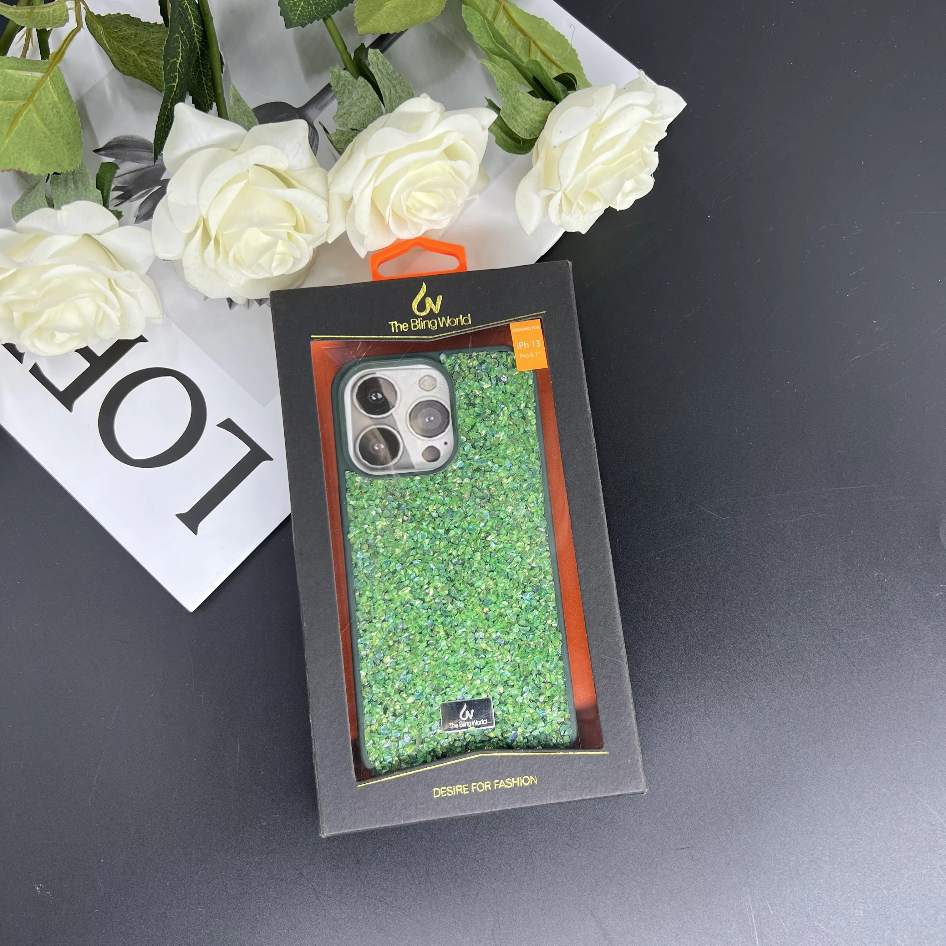 Luxury Apple iPhone Case, MagSafe Compatible, Camera Lens & Screen Protection, Ultra Thin, Shockproof, Magnetic Full All Around Cover – Bling Crystal Diamond Encrusted Case with Flash Drill Design for Elegant Style