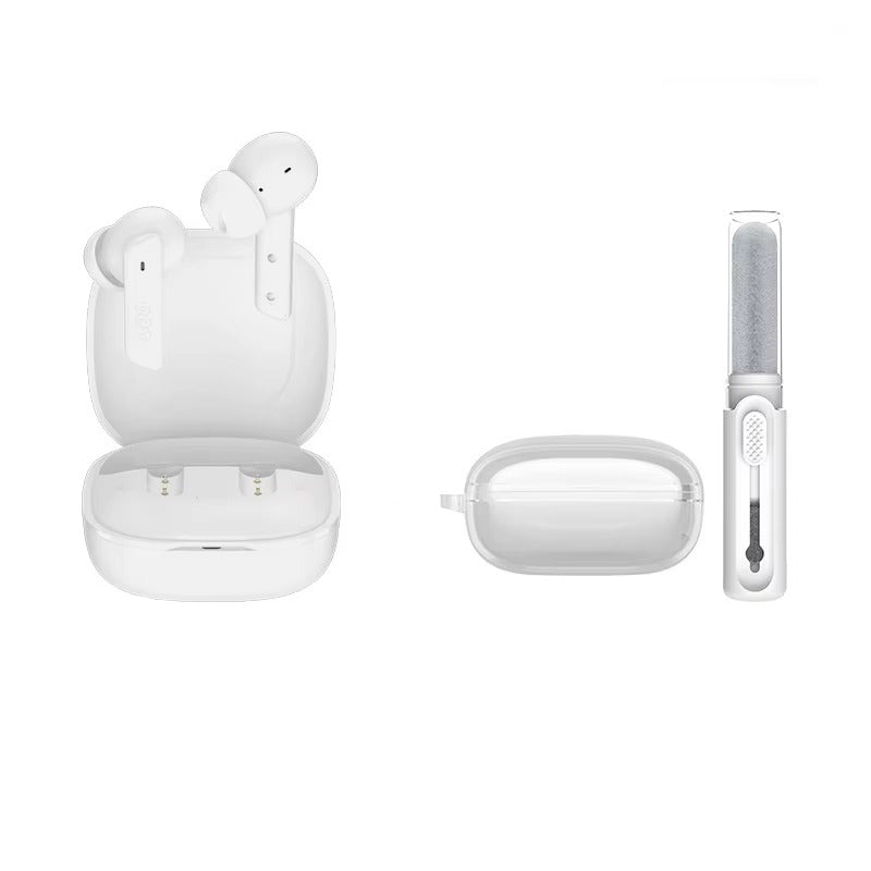 Premium, ANC Wireless Headphones –  Bluetooth 5.2 Earphones with 6-Mic ENC, HD Call, Transparency Mode for Apple iPhone