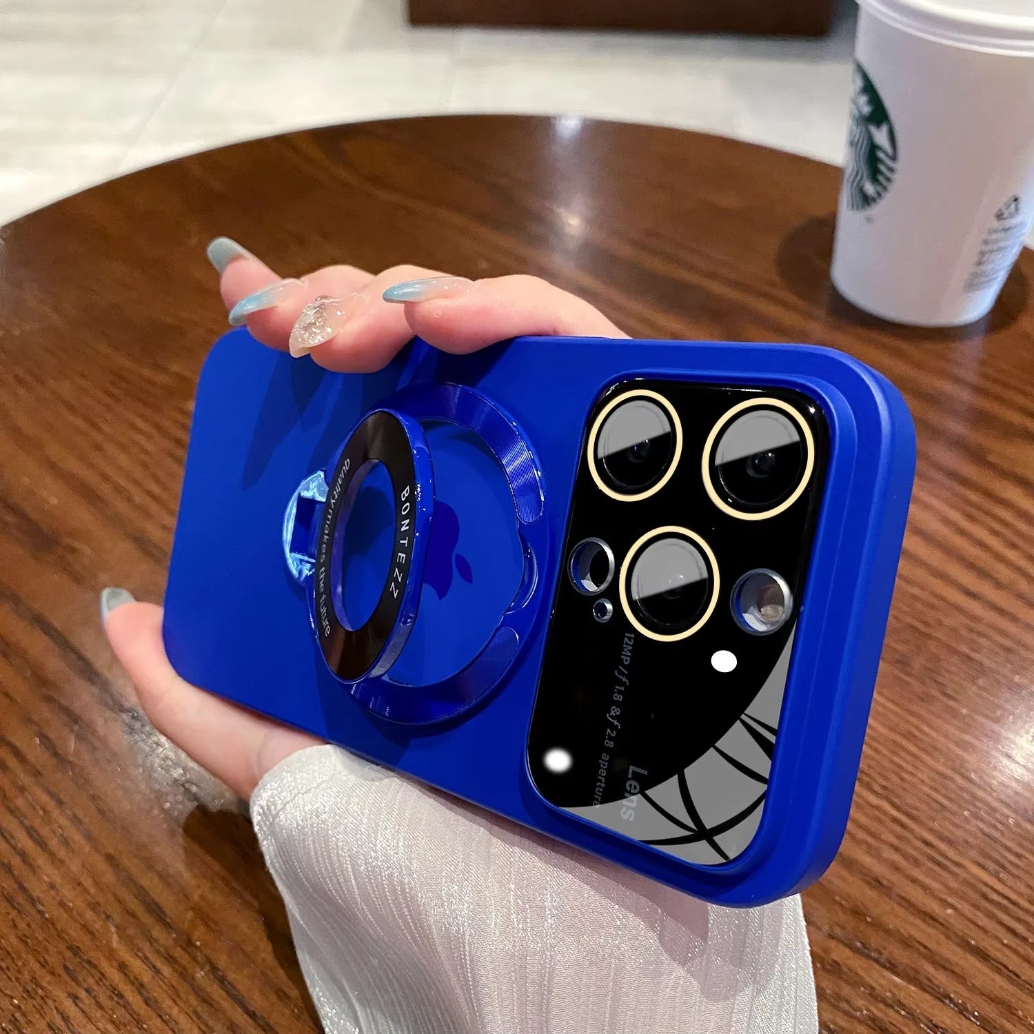 Premium Apple iPhone Case, MagSafe Compatible, Camera Lens and Screen Protection, Ultra Thin, Shockproof, Magnetic, Full All Around Protection, Magnetic Bracket Cover