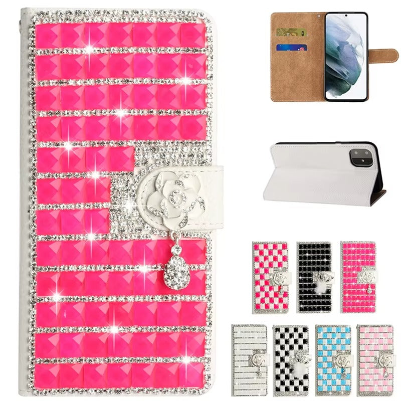 Luxury Apple iPhone Case, MagSafe Compatible, Camera Lens and Screen Protection, Ultra Thin, Shockproof, Magnetic, Full All Around Protection, Glitter Fashion Wallet Cover