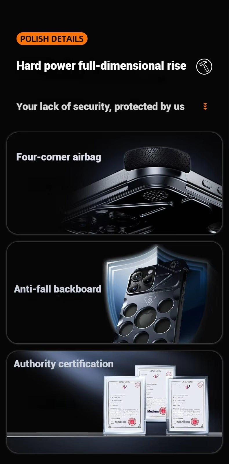 Luxury Apple iPhone Case, MagSafe Compatible, Camera Lens & Screen Protection, Ultra Thin, Shockproof, Magnetic Full All Around Cover – Aluminum Alloy Frameless Case with Heat Dissipation & Metal Lens Protection